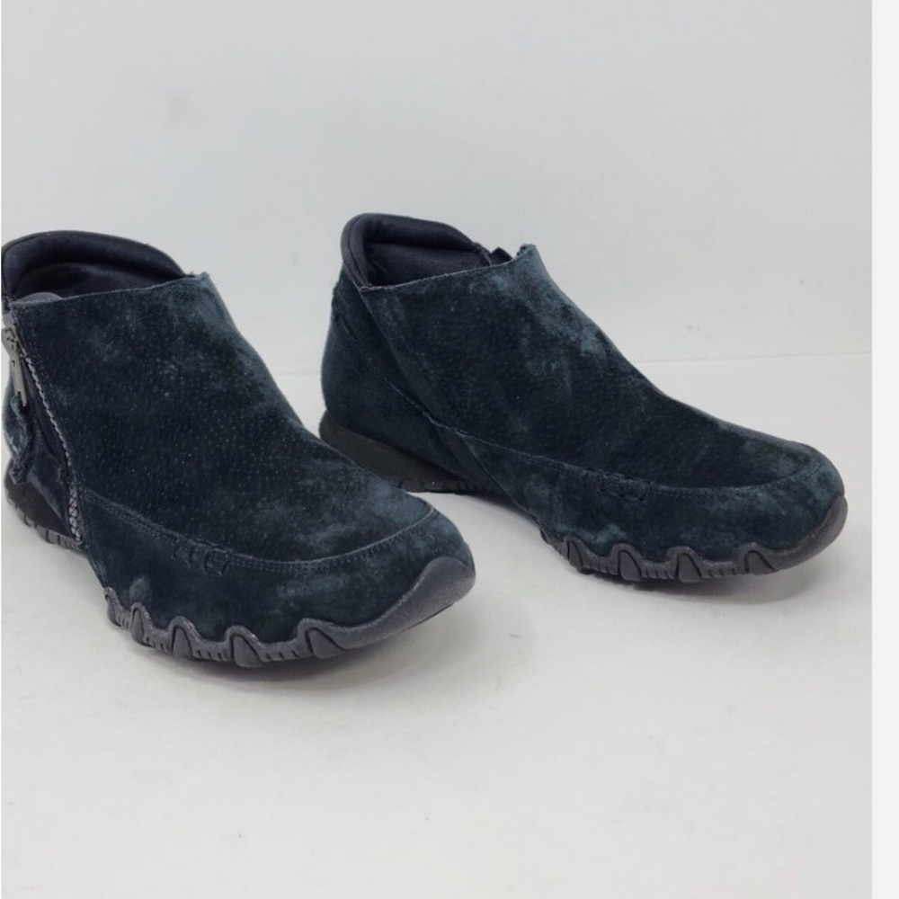 Skechers Bikers Earthy Ankle Boots size 10 Stylish Blue Black Ankle Boots